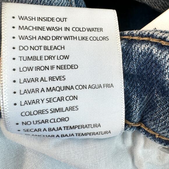 KanCan Womens Marley High Rise Slim Straight Jeans Size 0/23 Distressed Blue - Picture 8 of 9